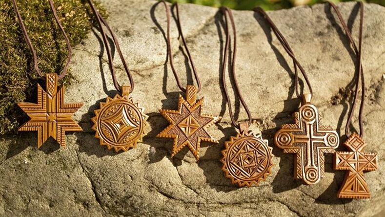 wooden charms and charms
