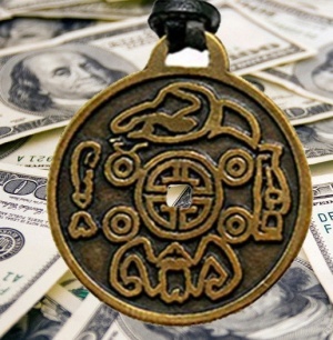 an amulet of good luck and wealth
